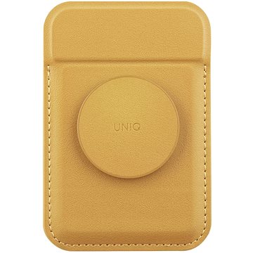 UNIQ FLIXA MAGNETIC CARD HOLDER & POP-OUT GRIP STAND | YELLOW